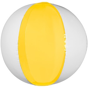 Nafukovací plážový míč, bílo žlutá