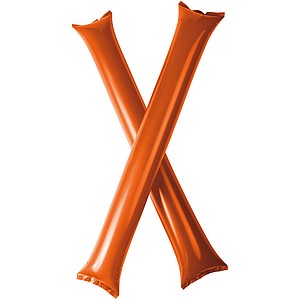Nafukovací tyčinky Cheer, 2 ks, pro oslavy či sport, oranžová - reklamní předměty
