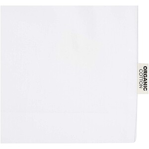 Nákupní taška s plným klínkem z organického materiálu, bílá