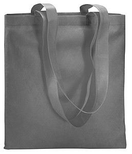 Nákupní taška z netkané textilie 80 g/m2, šedá