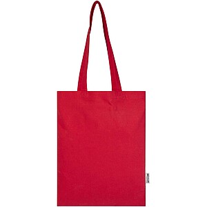 Nákupní taška z recyklované bavlny 140 g/m2, červená