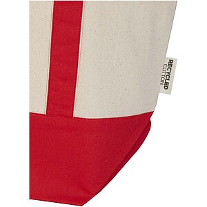 Nákupní taška z recyklované bavlny 320g/m2, červená