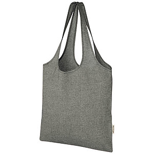 Nákupní taška z recyklované bavlny, černá - taška s vlastním potiskem