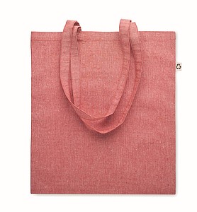 Nákupní taška z recyklované bavlny, červená