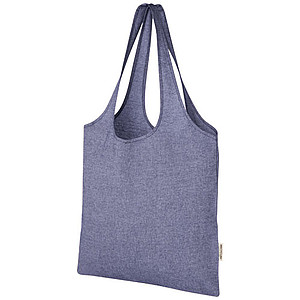 Nákupní taška z recyklované bavlny, modrá - taška s vlastním potiskem