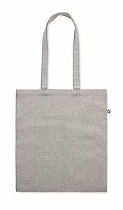 Nákupní taška z recyklované bavlny, šedá