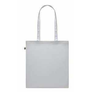 Nákupní taška z recyklované bavlny, stříbrná