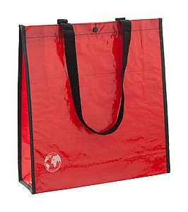 Nákupní taška z recyklovaného materiálu, červená