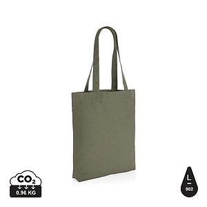 Nákupní taška z recyklovaného materiálu, zelená - taška s vlastním potiskem