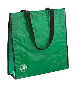 Nákupní taška z recyklovaného materiálu, zelená