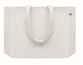 Nákupní taška z recyklovaného plátna, bílá