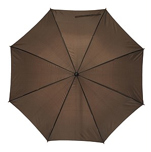 NARSIOL Automatický deštník s dřevěnou holí, hnědá