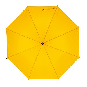 NARSIOL Automatický deštník s dřevěnou holí, žlutá
