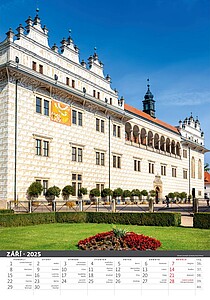Naše hrady a zámky 2027, nástěnný kalendář, prodloužená záda