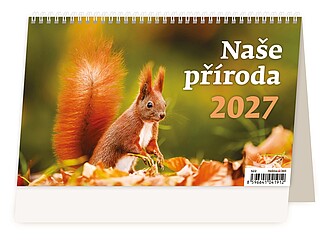 Naše příroda 2027, stolní kalendář - reklamní kalendáře