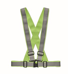 Nastavitelný 360° reflexní pás, fluo zelená - reklamní předměty