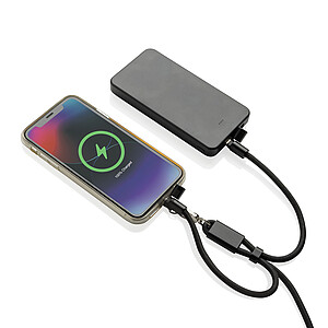 Nastavitelný telefonní popruh na zápěstí 60W z RCS RPET, černá