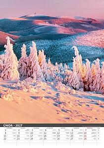 Nástěnný kalendář Česká příroda 2027