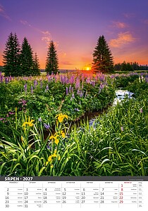 Nástěnný kalendář Česká příroda 2027