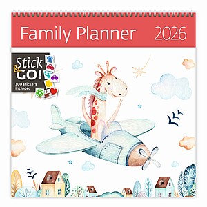 Nástěnný kalendář Family Planner 2027 včetně laše - reklamní kalendáře