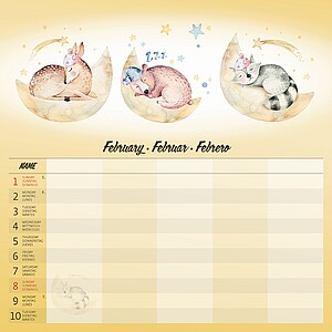 Nástěnný kalendář Family Planner 2027 včetně laše