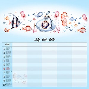 Nástěnný kalendář Family Planner 2027 včetně laše