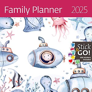 Nástěnný kalendář Family Planner 2027 včetně laše