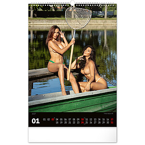 Nástěnný kalendář Girls and Carps 2027