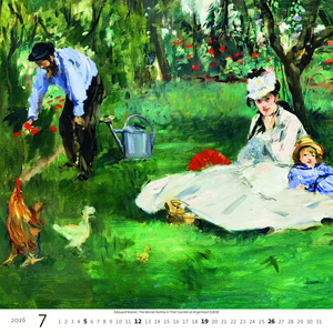 Nástěnný kalendář Impressionism 2026
