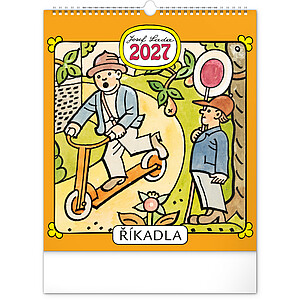 Nástěnný kalendář Josef Lada – Říkadla 2027 - reklamní kalendáře