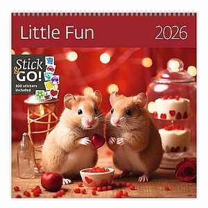 Nástěnný kalendář Little Fun 2026 včetně laše - reklamní kalendáře