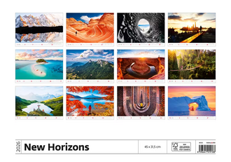 Nástěnný kalendář New Horizons 2026