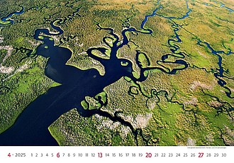 National Parks 2024, nástěnný kalendář, prodloužená záda