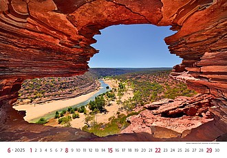 National Parks 2024, nástěnný kalendář, prodloužená záda