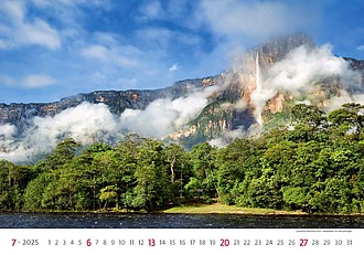 National Parks 2024, nástěnný kalendář, prodloužená záda