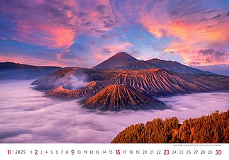 National Parks 2024, nástěnný kalendář, prodloužená záda