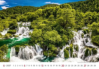 National Parks 2027, nástěnný kalendář, prodloužená záda