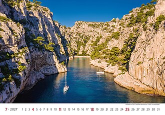 National Parks 2027, nástěnný kalendář, prodloužená záda