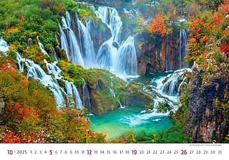 National Parks 2027, nástěnný kalendář, prodloužená záda