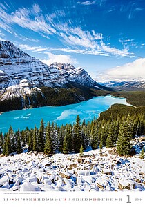 Nature Emotions 2027, nástěnný kalendář, prodloužená záda