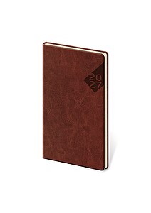 Nebrasca 2027 diář kapesní, anglická červená - reklamní kalendáře