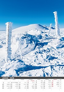 Nejkrásnější místa ČR 2027, nástěnný kalendář, prodloužená záda