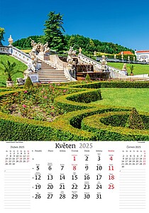 Nejkrásnější místa ČR 2027, nástěnný kalendář, prodloužená záda