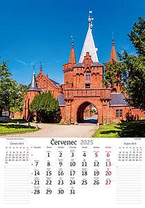 Nejkrásnější místa ČR 2027, nástěnný kalendář, prodloužená záda