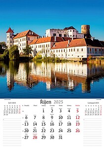 Nejkrásnější místa ČR 2027, nástěnný kalendář, prodloužená záda