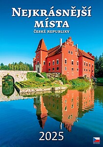 Nejkrásnější místa ČR 2027, nástěnný kalendář, prodloužená záda