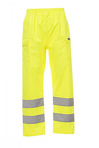 Nepromokavé kalhoty PAYPER HURRICANE-PANTS, vel. 3XL, fluorescenční žlutá - kalhoty s potiskem