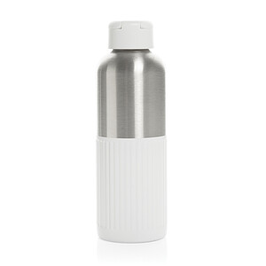 Nepropustná láhev na vodu RCS R-steel s držadlem 750 ml, bílá