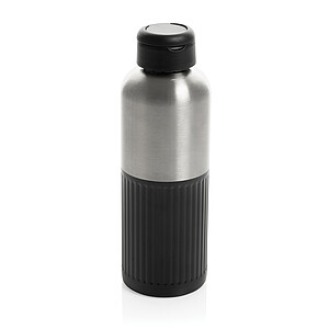 Nepropustná láhev na vodu RCS R-steel s držadlem 750 ml, černá