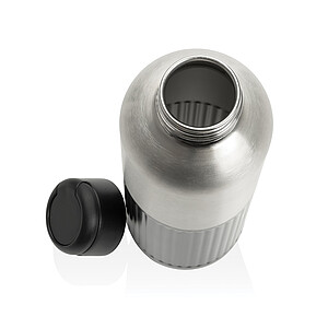 Nepropustná láhev na vodu RCS R-steel s držadlem 750 ml, černá